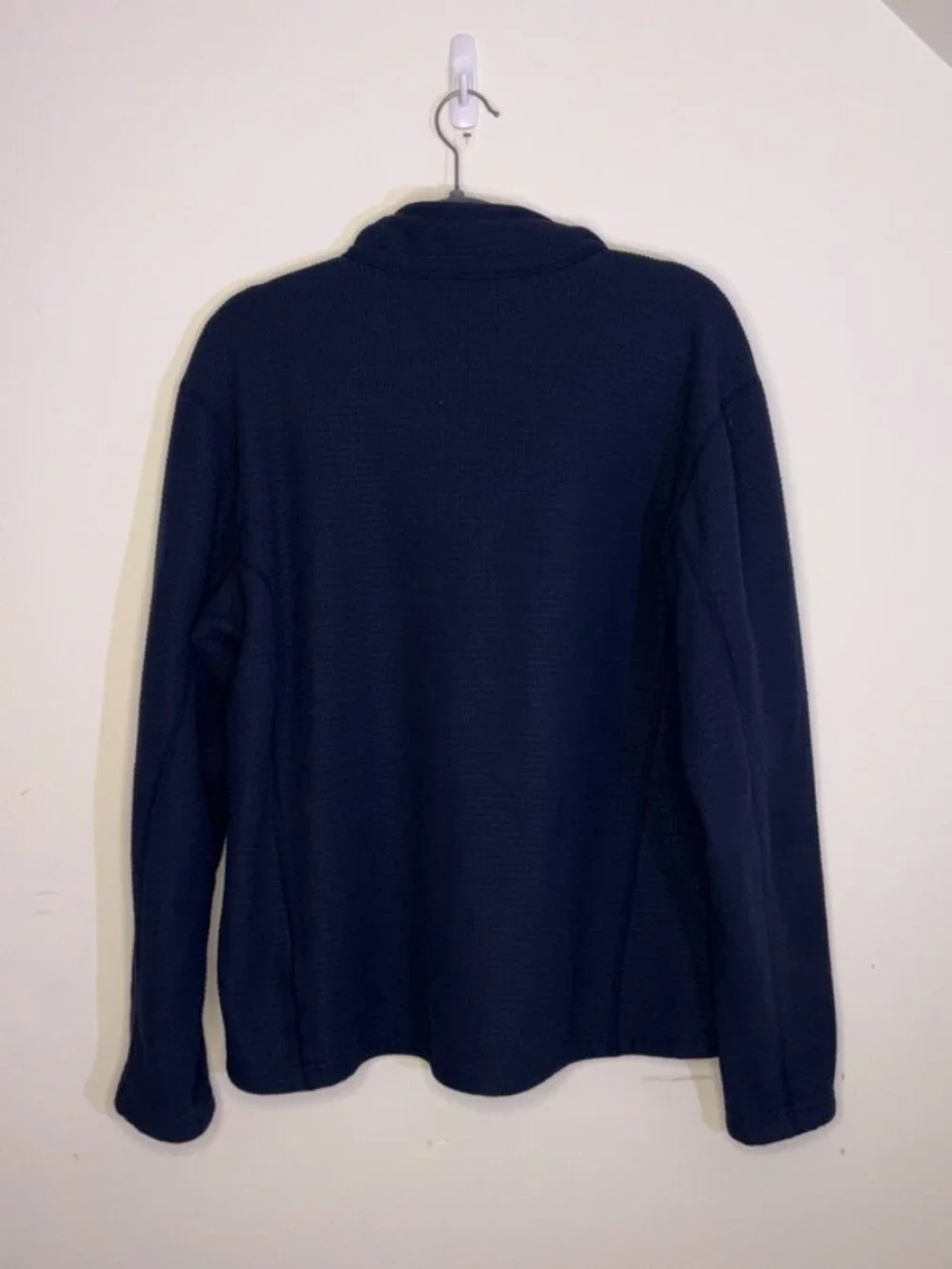 The North Face Men's Navy Quarter-Zip Fleece Pullover size Large